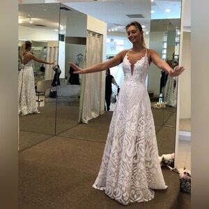 NWT Blush Couture By Hayley Paige Wedding Dress Marrakesh Hand Beaded Gown